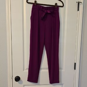 Express Magenta Tie-Waist Trousers. Size XXS EC